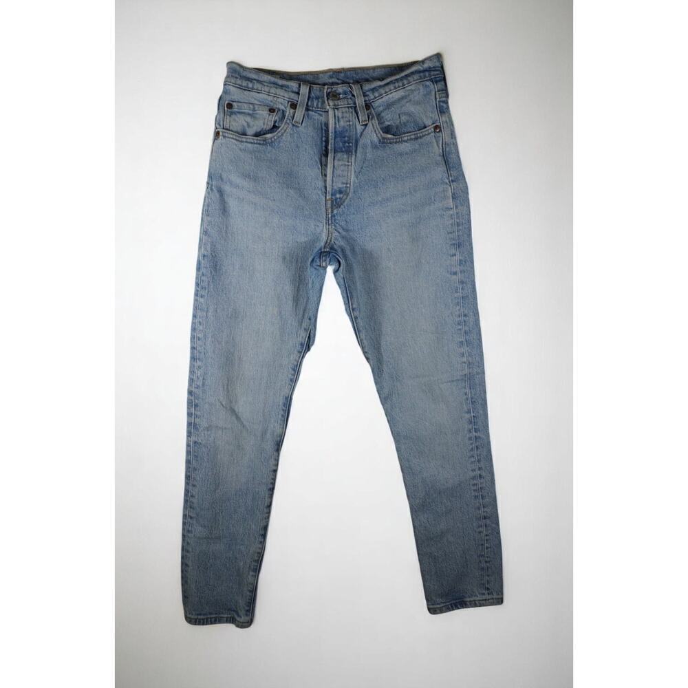 Levi’s Premium 501 Skinny Jeans Button Fly Light Wash | Women’s 26